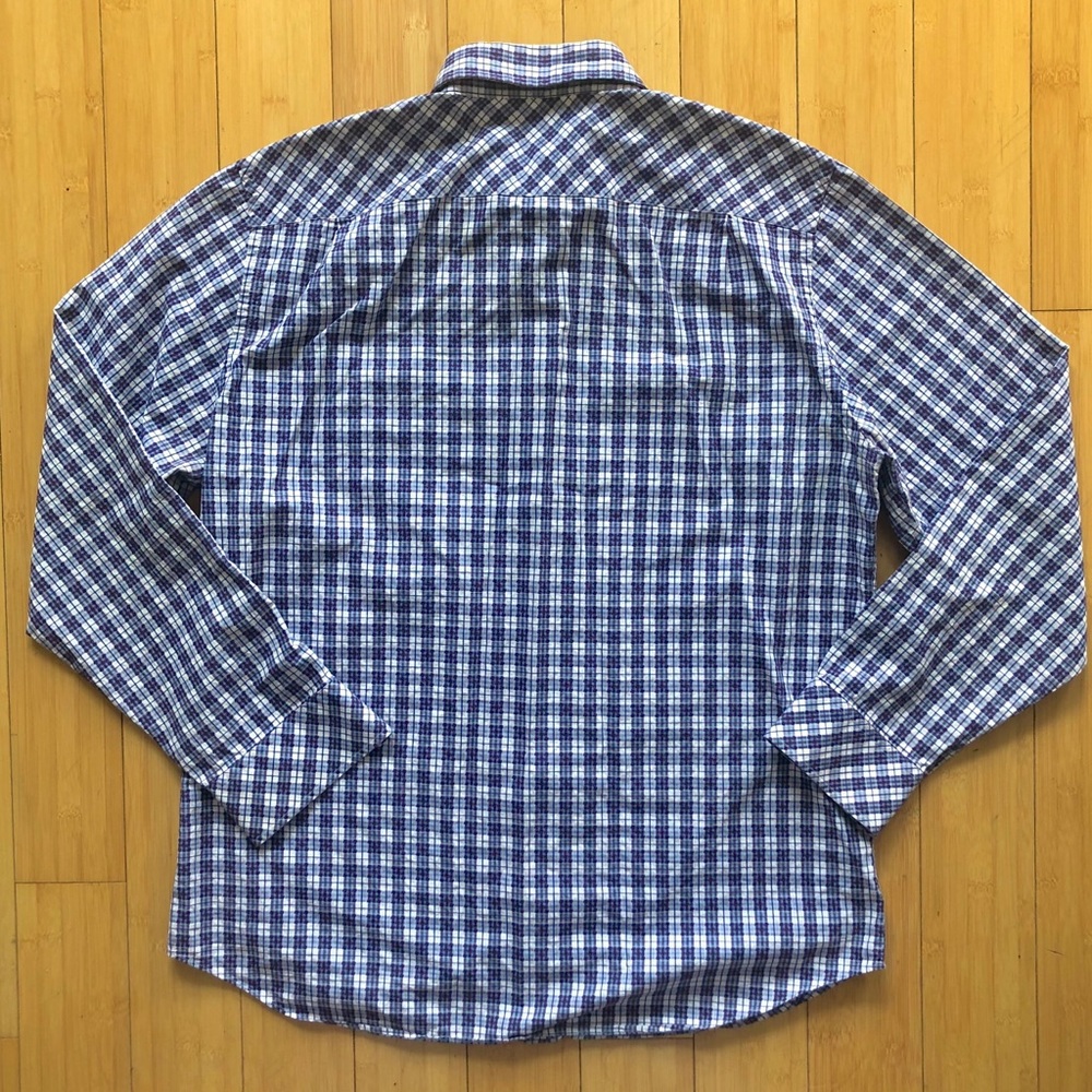 Banana Republic Slim Fit Plaid Oxford Shirt - Picture 3 of 5